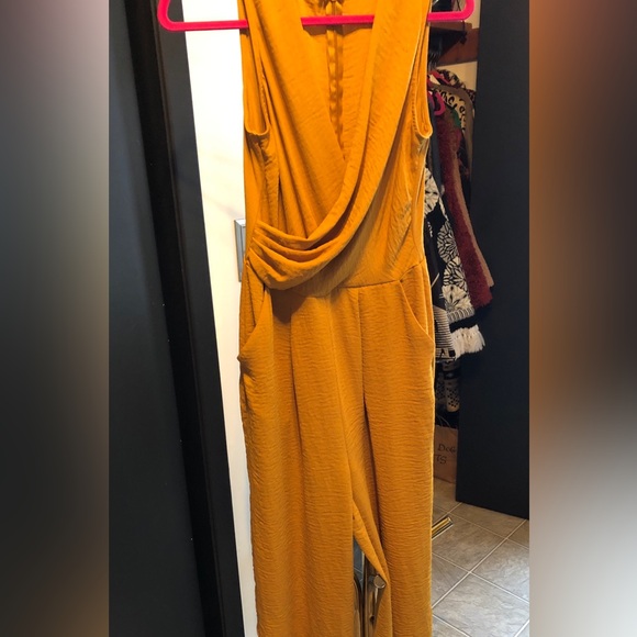 Dex Pants - EUC Women’s DEX Gold/Mustard Jumpsuit